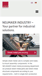 Mobile Screenshot of neumaier-industry.com